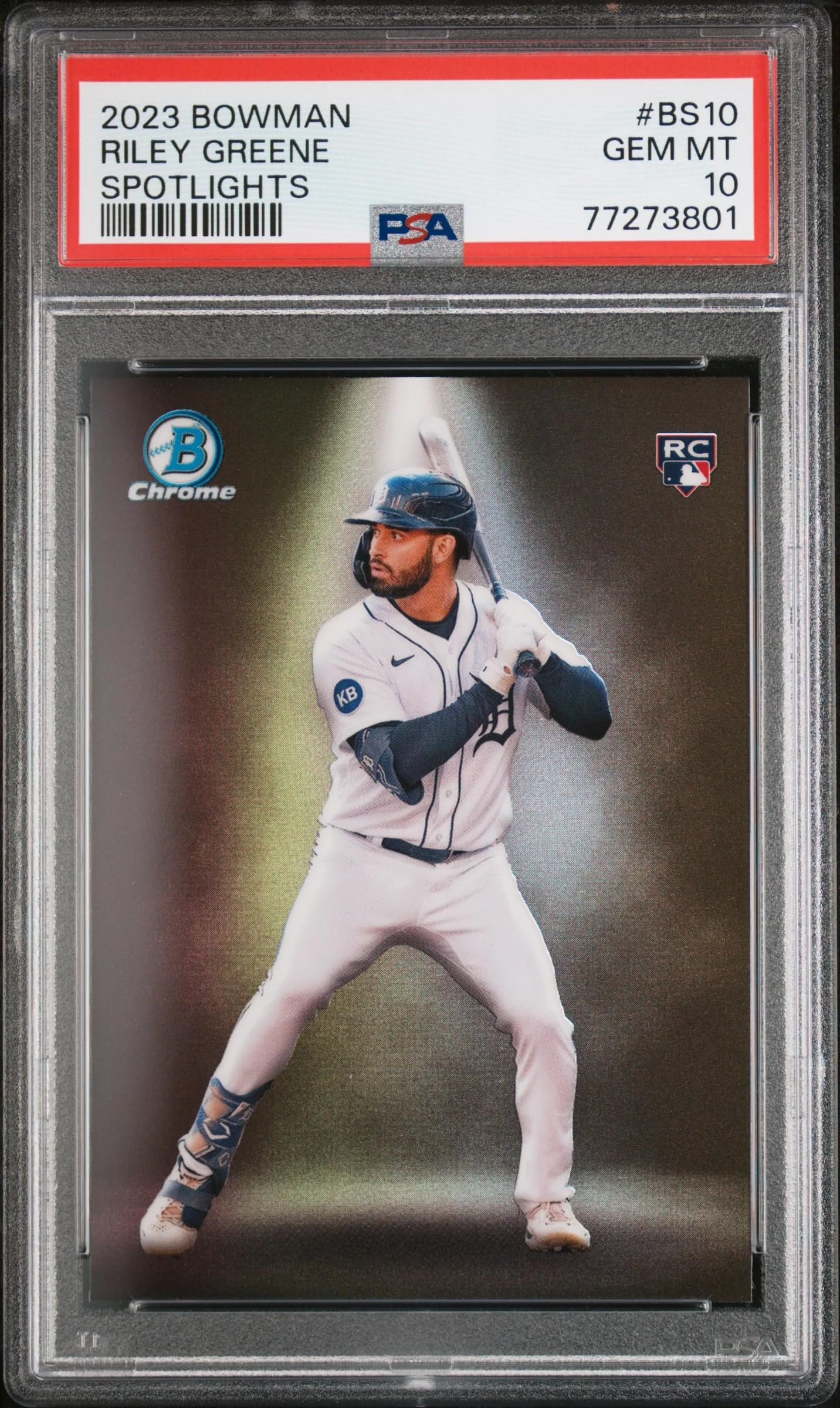 Amazon.com: Graded 2023 Topps Bowman Riley Greene #BS10 Spotlights 