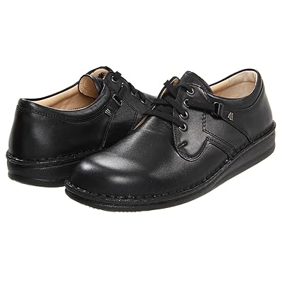 Finn Comfort Vaasa 1000 Lace up casual Shoes Black Nappa Leather