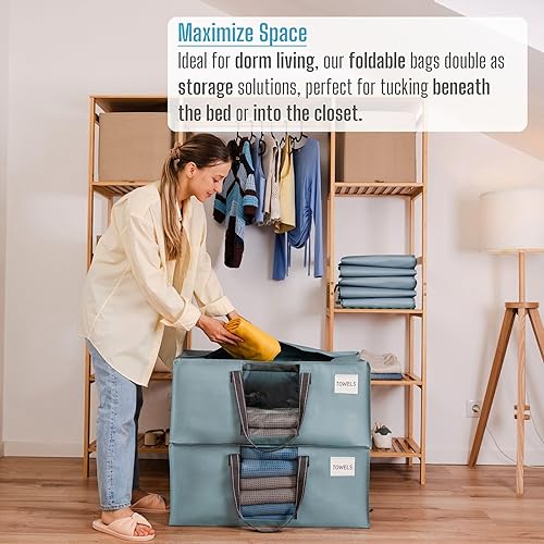 Vista 53 de VENO Paquete de 6 bolsas de mudanza extra grandes para mudanza universitaria, bolsas de almacenamiento resistentes, cajas de embalaje y suministros