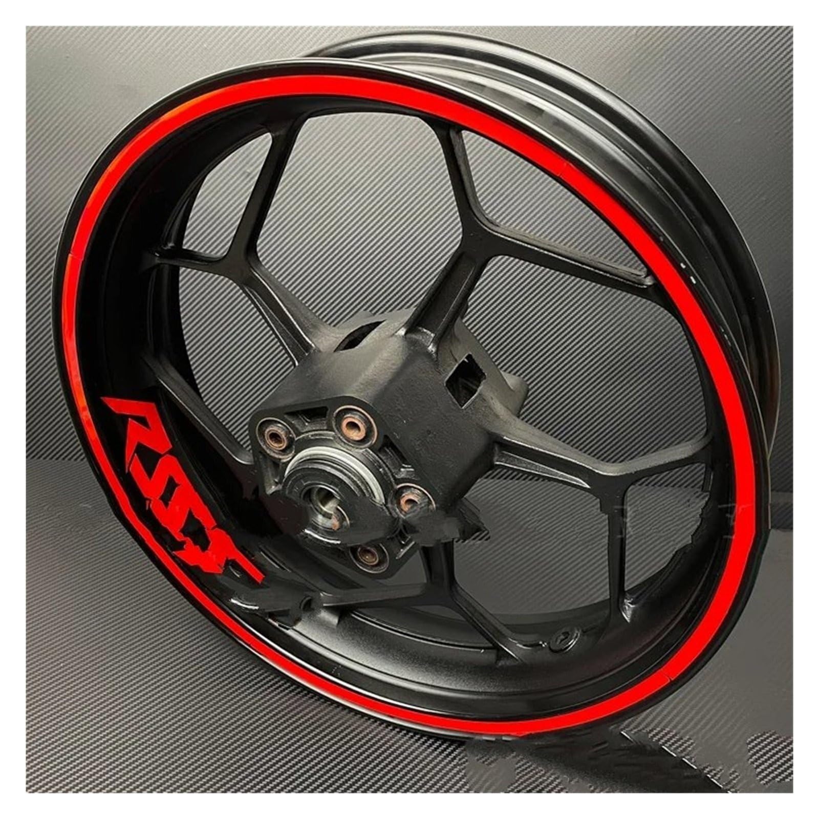 Naklejki na koła motocyklowe Dla A&PRILIA Dla RSV4 RR RF Odblaskowe Naklejki Paski Motocykl Koła Motocykla 16X Paski 8X Naklejki na felgi(RSV4 RR White)