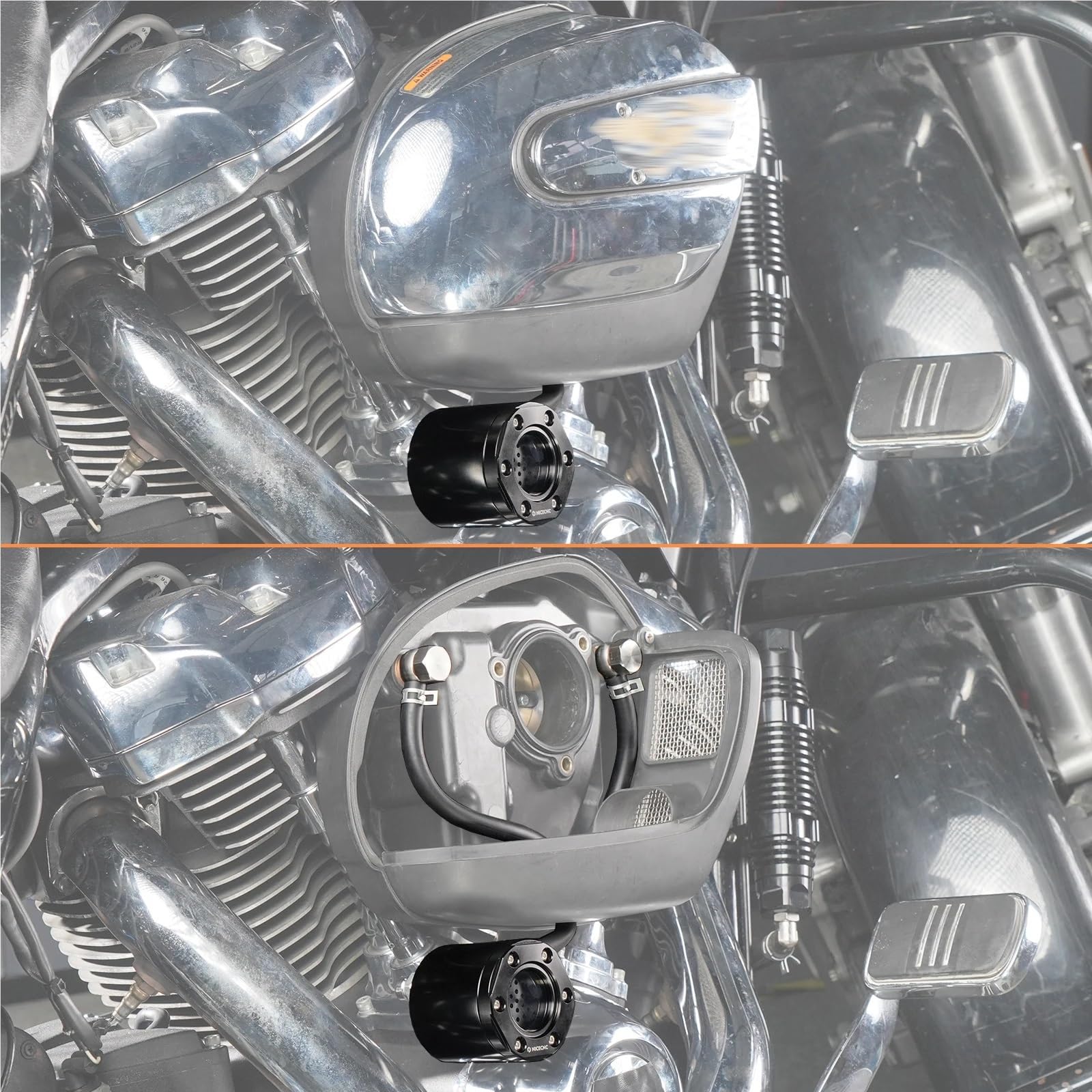 Filtra Silnikowego Pasuje do motocykla Harley Road King/Special FLHR/XS Street Glide FLHX/ST CVO FLTRX/S/ST 2017-2023 Zestaw odpowietrzników zewnętrznych