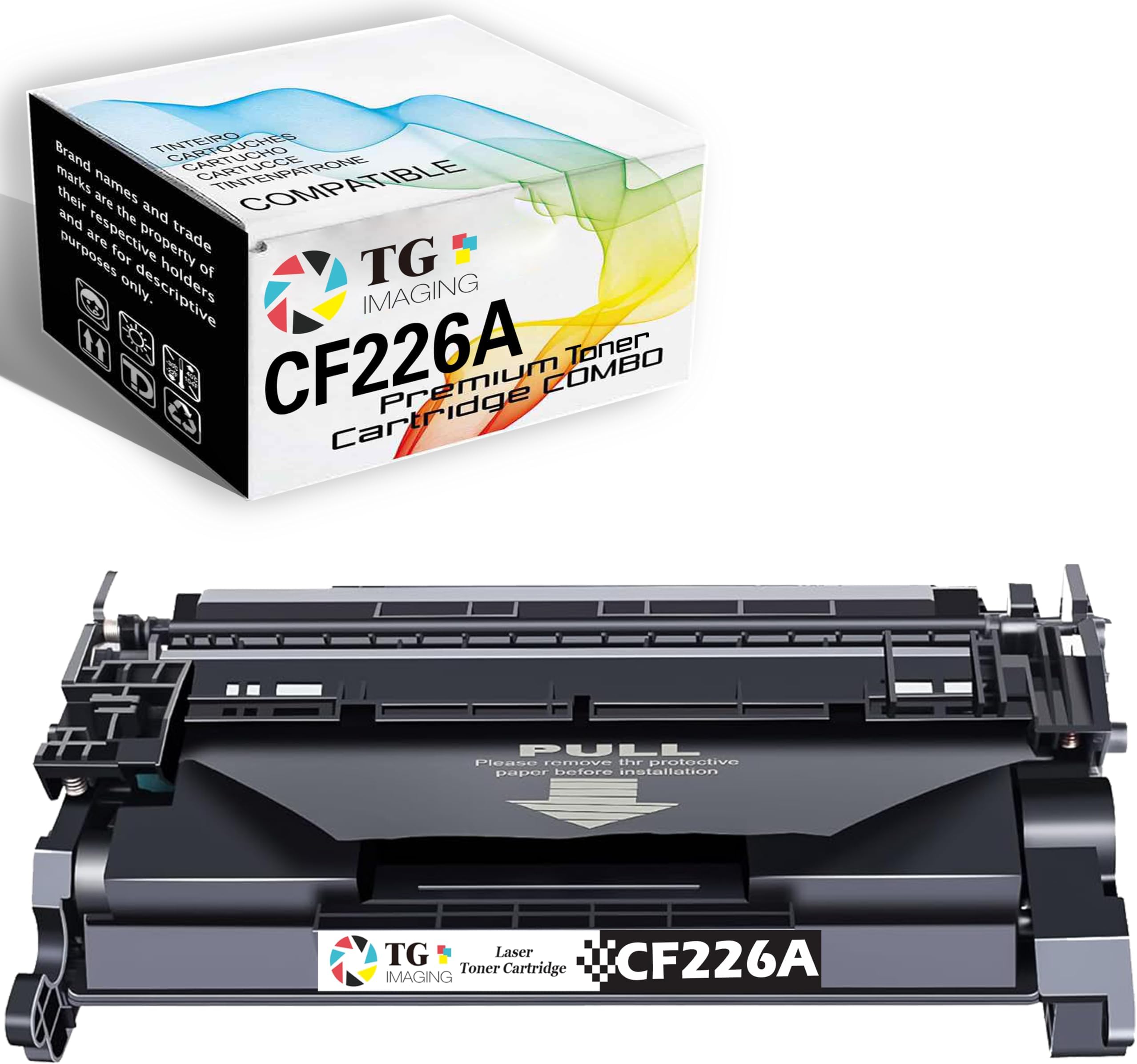 Compatible CF226A Toner Cartridge Replacement for HP 26A Toner CF226X 26X for Laser-Jet Pro M402n M402dn M426 M402d M402dw MFP M426fdw M426fdn M402 M426dw Printer (3,100 Pages,Black,1-Pack)