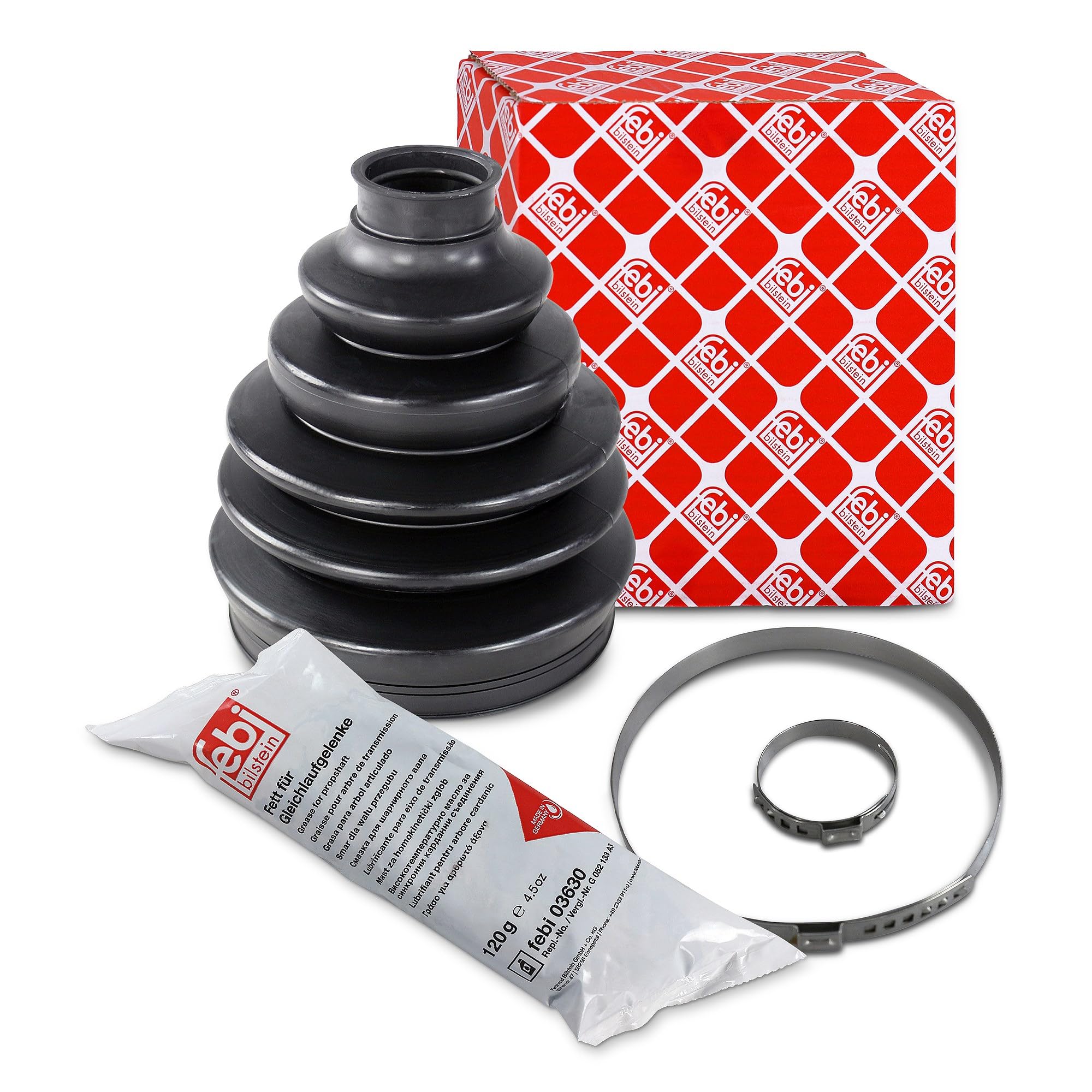 CV Joint Boot Kit x 2 Febi 36190 For Seat Altea Arona Ateca Leon Tarraco Toledo