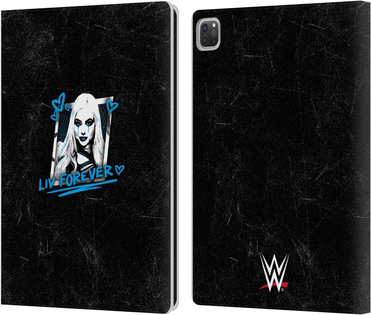 Head Case Designs Officially Licensed WWE Liv Forever Liv Morgan Leather Wallet Case Compatible with Apple iPad Pro 12.9 2020/2021/2022