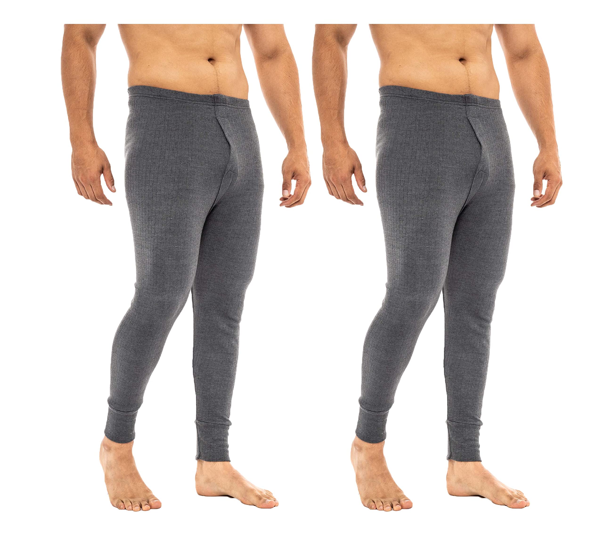 Men's Thermal Long Johns Trousers and Long Sleeves, Warm Base Layer, Black, Charcoal, White, S, M, L, XL, XXL-image-25