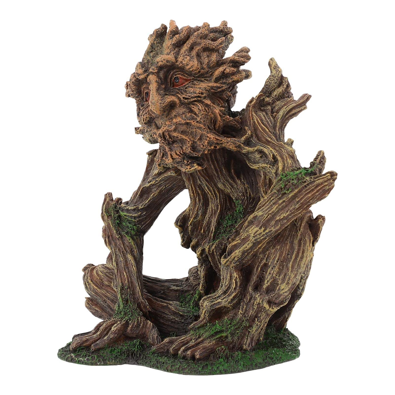 Alipis Pecera Decoraciones para Árboles Árboles Realistas Hombres Resina Acuario Registro Paisajismo Tronco Hueco Agujero Adornos Acuario Peces Escondite Reptil Accesorios para Gecko