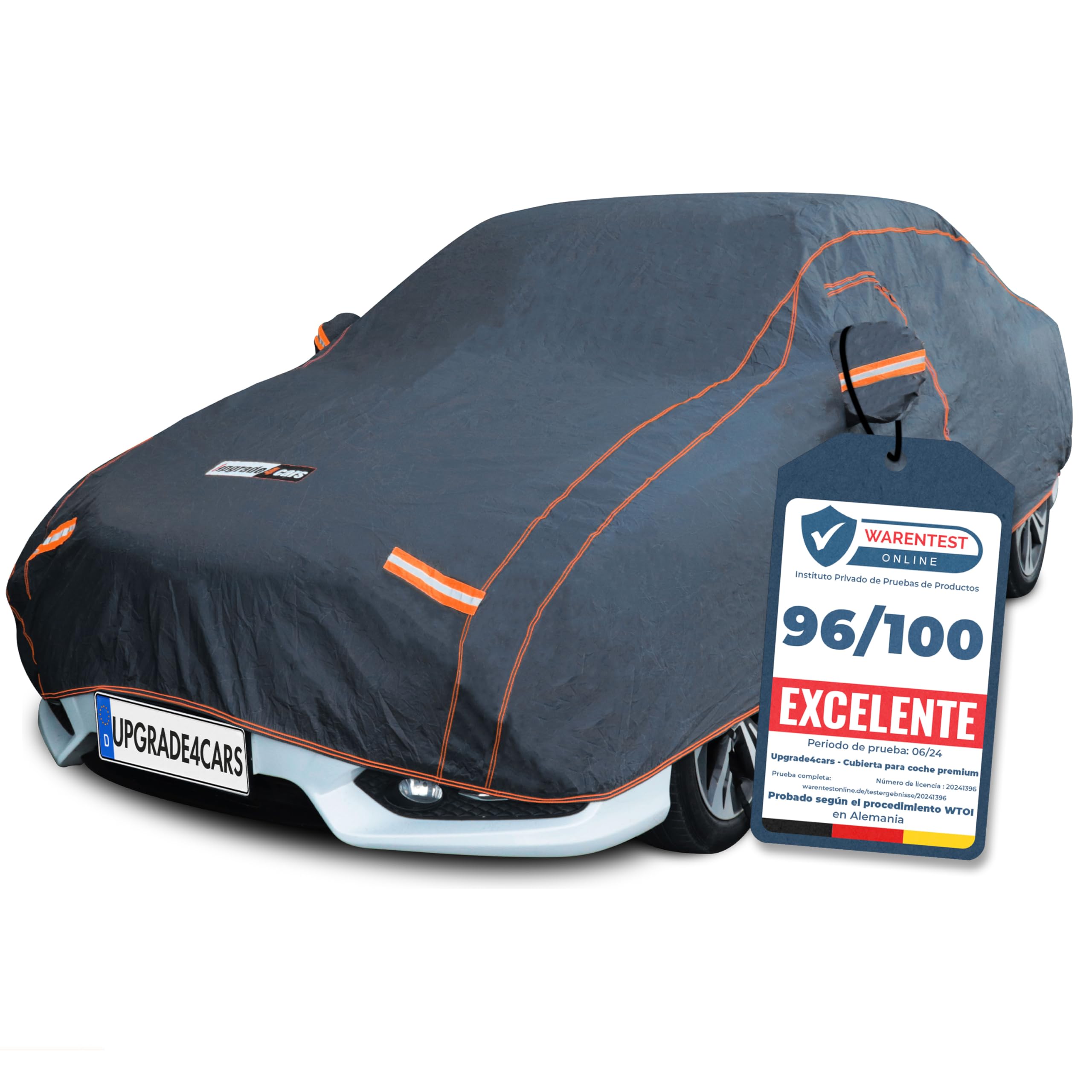 Funda De Coche Para SsangYong Kyron - Impermeable, Anti-UV, Transpirable, Con Cremallera Y Reflejantes