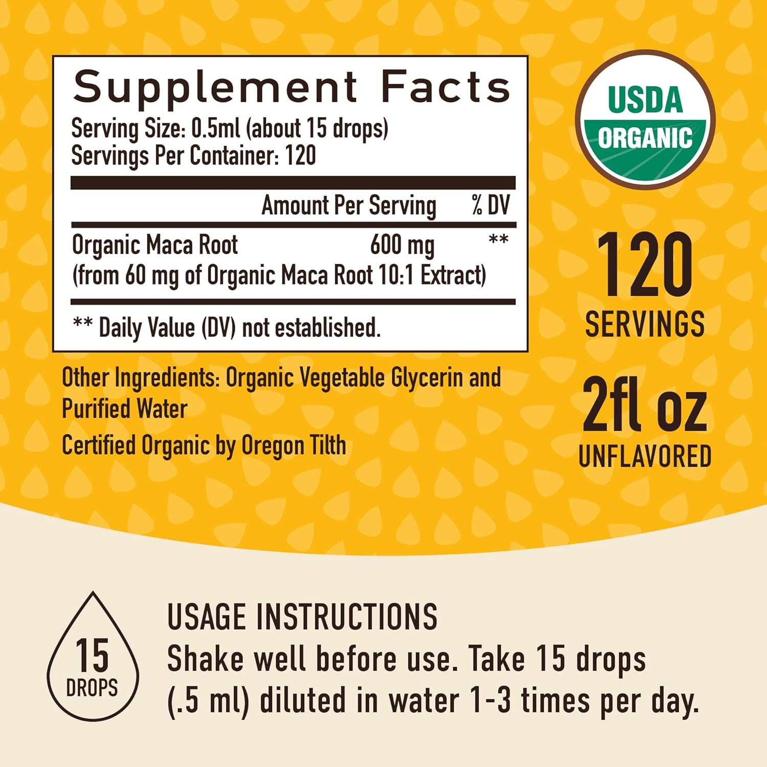 Maca Root Liquid Drops for Organic Energy Support for Women & Men | 2 Fluid Ounces | Support Hormone Balance, Mood, Energy & Fitness | Organic Maca Root for Women & Men | 4-Month Supply, 120 Servings - Image 6