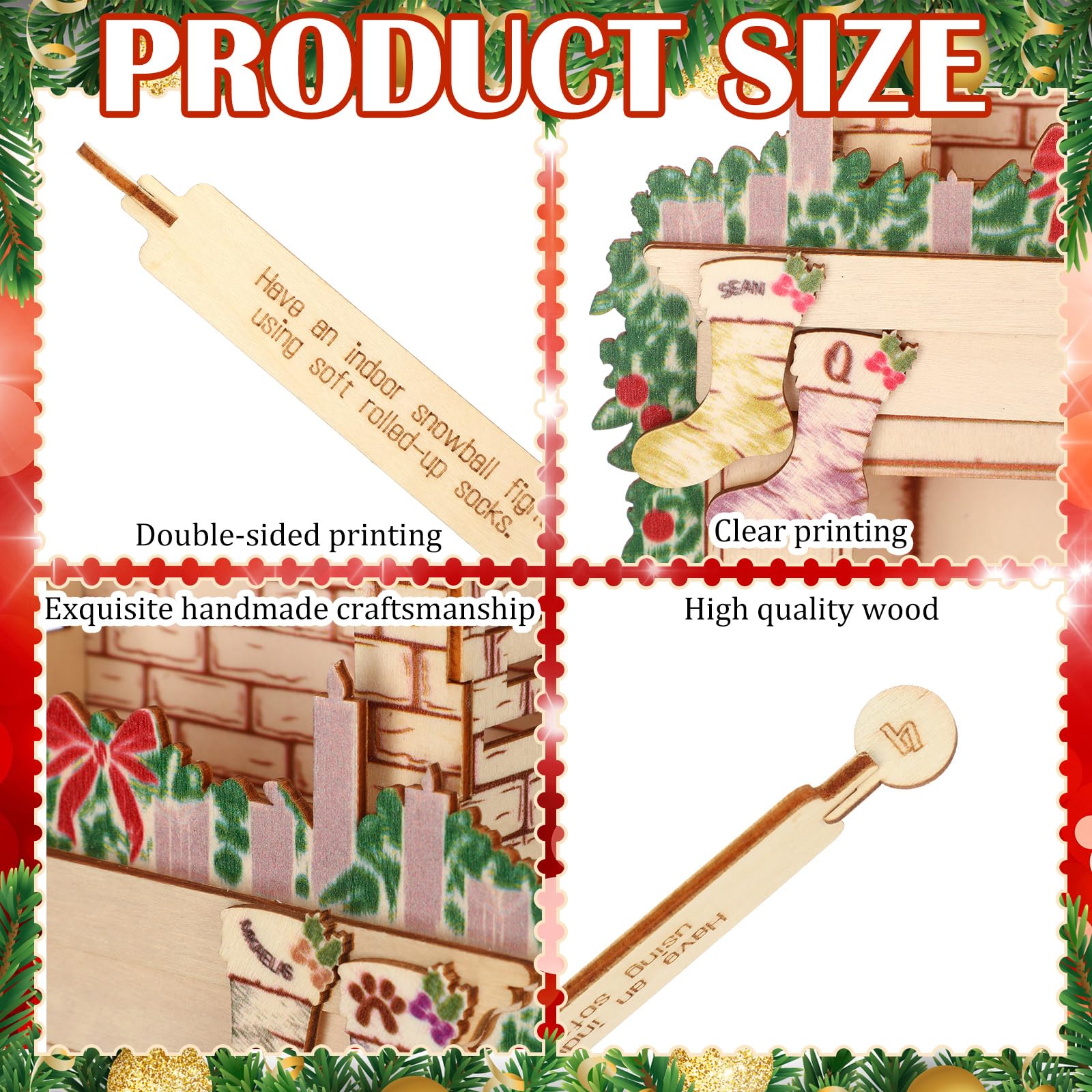Produktbild von Lumeon 2022 Weihnachten Nussknacker Adventskalender,Weihnachts-Countdown-Nussknacker