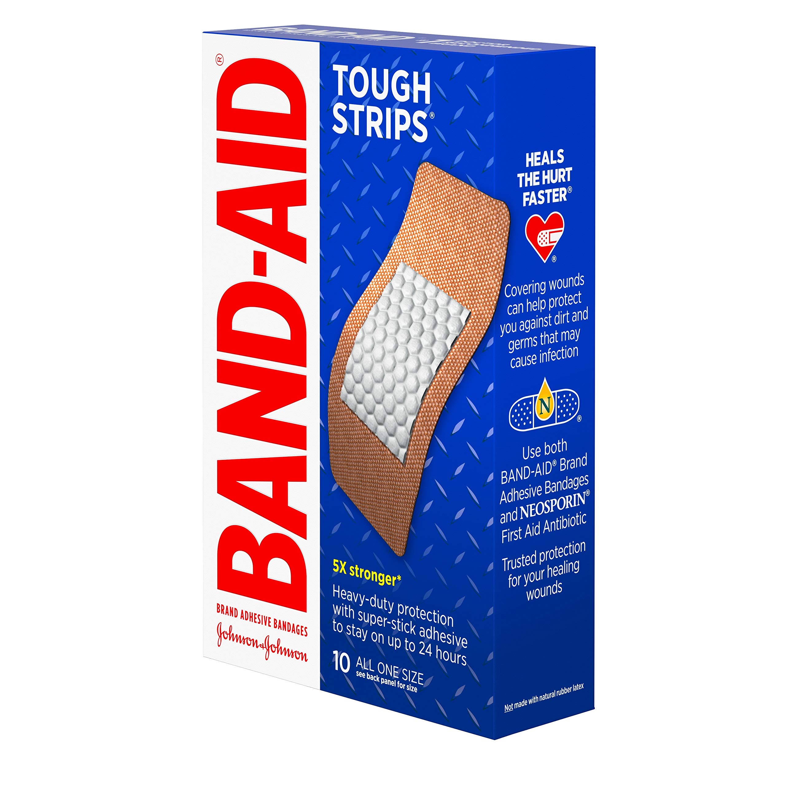 Buy BandAid Brand Sterile Tough Strips Adhesive Bandages for First Aid
