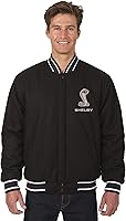 Vista 1 de Mens Shelby Cobra todos Reversible chamarra de lana con bordado Emblemas