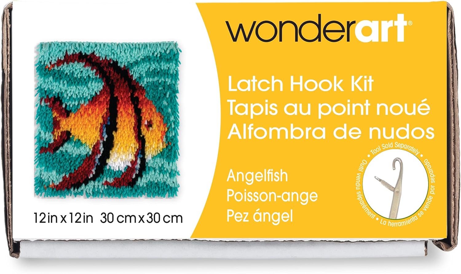 Wonderart Lovebirds Yarn Latch-Hook Kit12" X 12"100% Acrylic Machine Wash & Dry