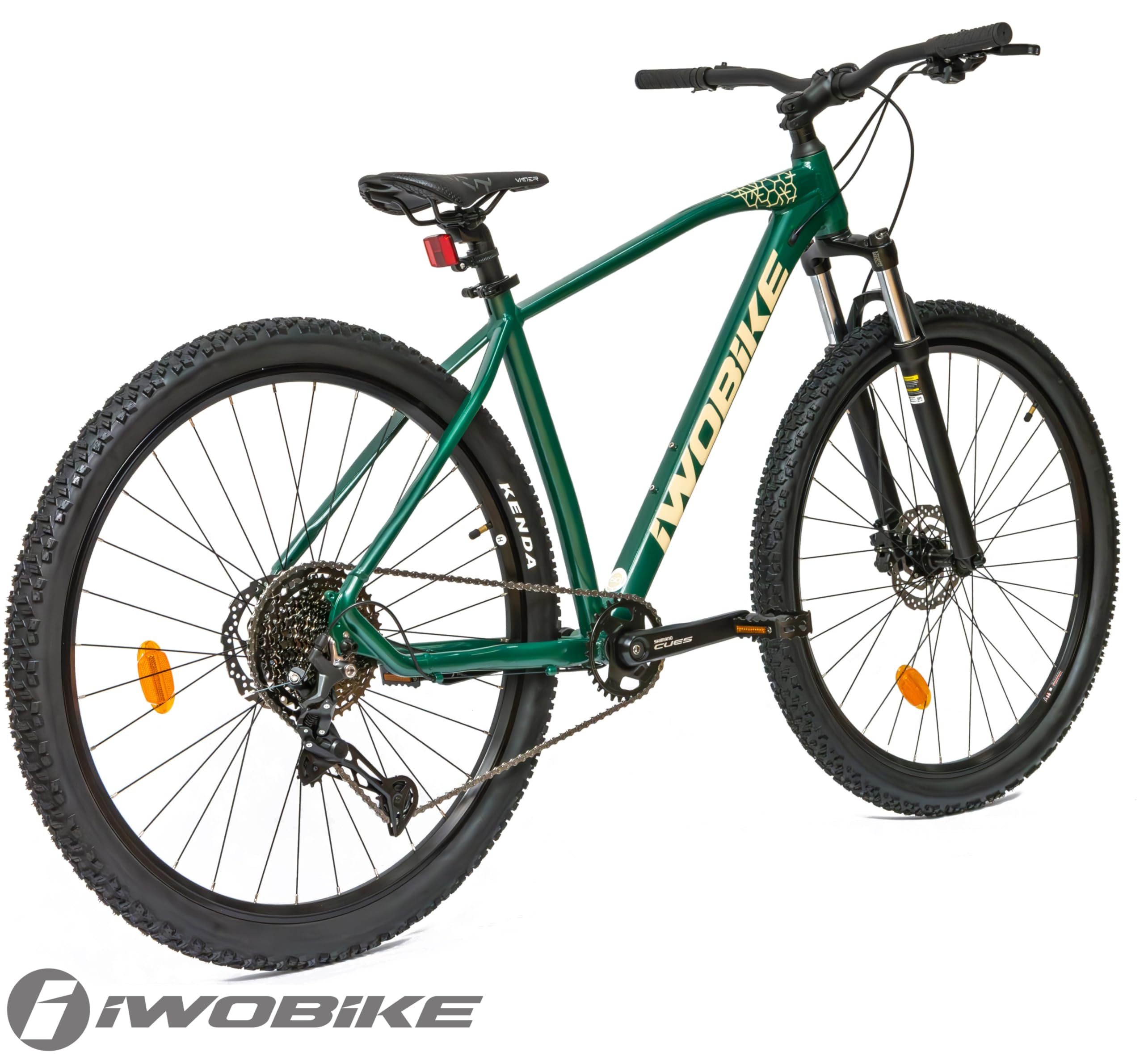 Rower Górski MTB, 29 Cali, Zielony Połysk z Żółtymi Akcentami | Rower Górski MTB, 29 Cali, Zielony Połysk z Żółtymi Akcentami, Męski, 11-Biegowy, Aluminiowa Rama 19", Amortyzacja SR amortyz