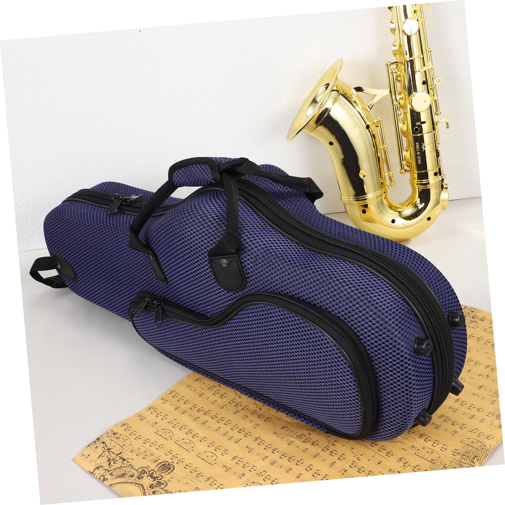 ERINGOGO Saxophone Case Backpack Straps Durable Gig Bag for Saxophone Storage Includes Accessories Pocket