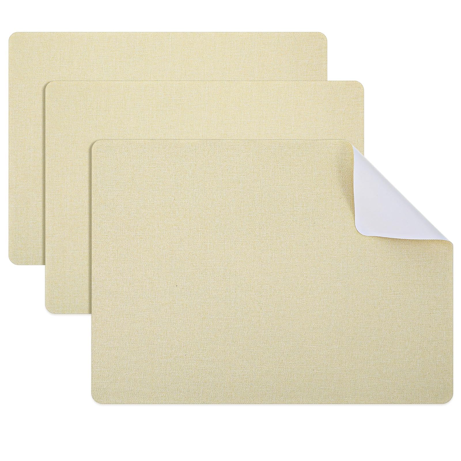 SULIKJHUI 3 Pcs Leather Repair Patch, Self-Adhesive Fabric Repair Patches