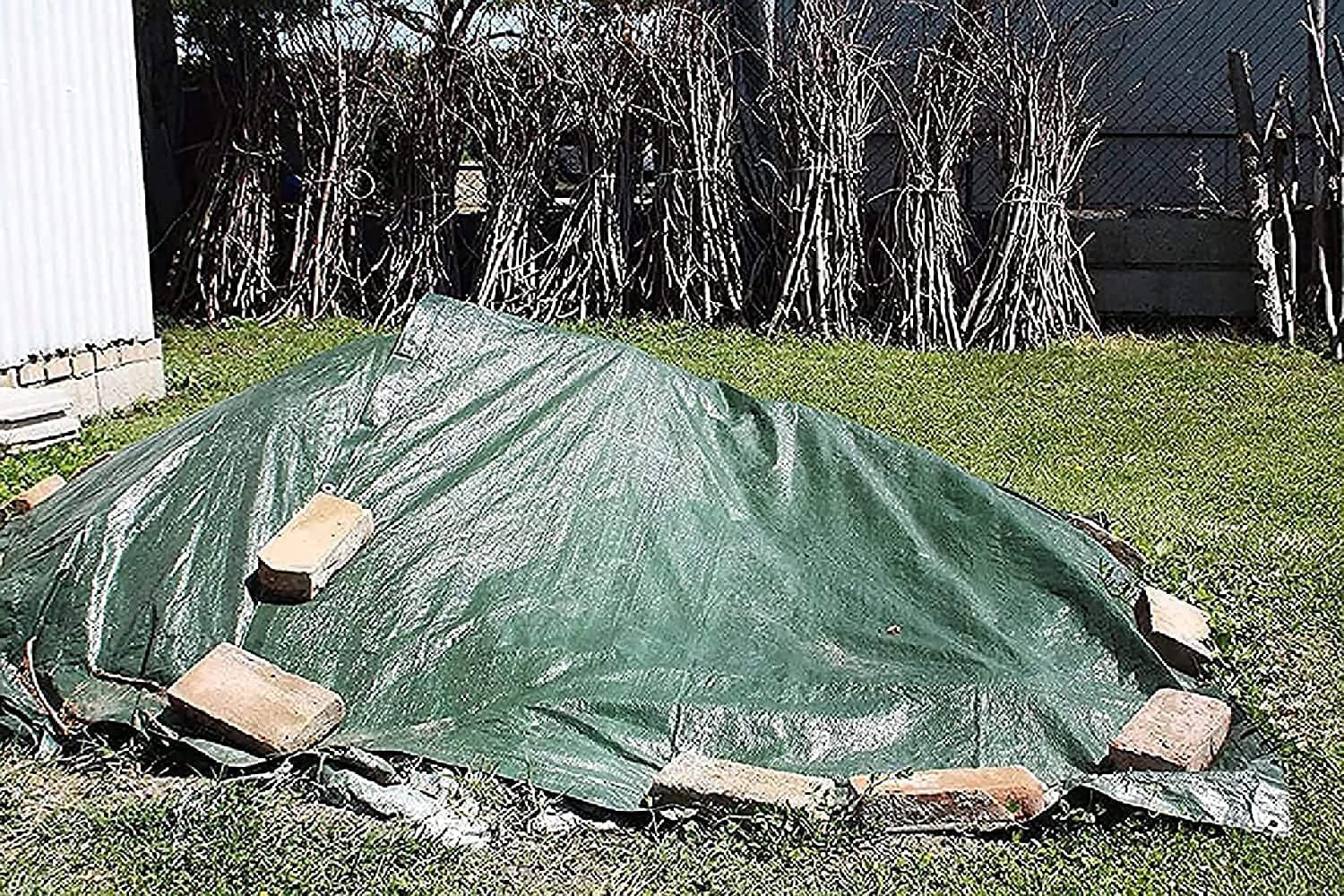 Telone Occhiellato Bicolore 3x3 Metri - Grammatura 90 G/m² | Impermeabile E UV Resistente | 2 Pezzi - Foto 6