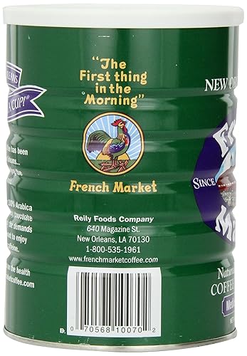 Miniatura 4 de French Market Coffee Criole Medium-Dark Roast Café molido y achicoria 12 oz envase (paquete de 3)
