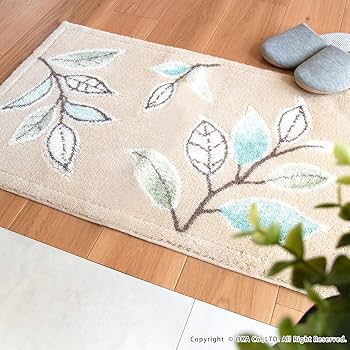 オカ(OKA) 玄関マット ベージュ 約50cm×80cm 洗える コーナー吸着 洗えるコーナー吸着玄関マットギャベ 約50cm×80cm （ 日本製