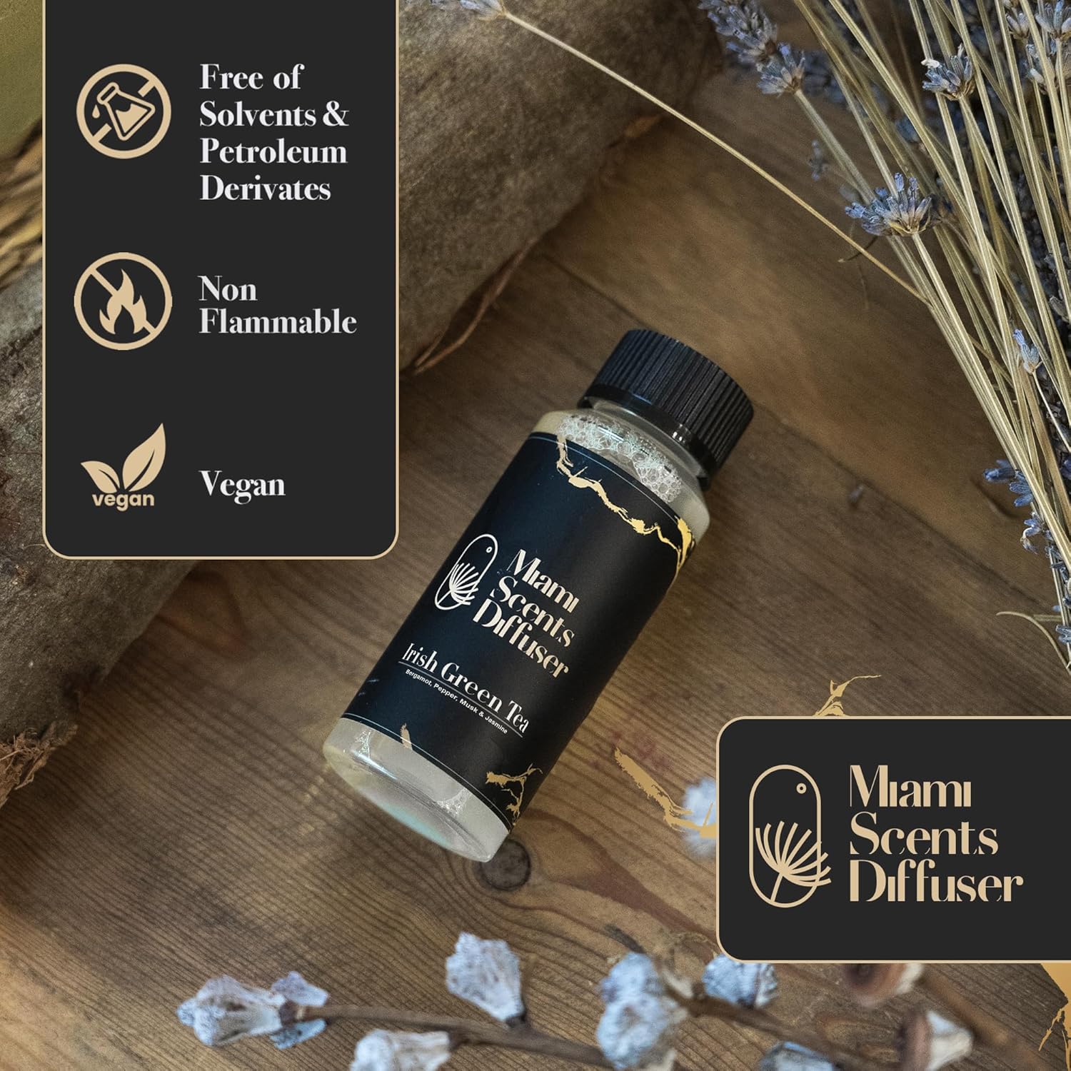 Irish Horizon Essential Oil Refill Luxury Hotel Inspired, Long Lasting Aroma for Home & Office Diffuser, 120 ml Fresh Blend of Bergamot, Pepper, Musk and Jasmine - Scent for Spa Wellness Aromatherapy. - Image 4
