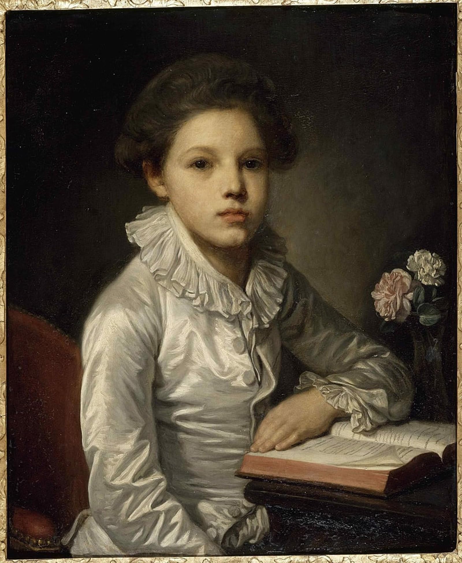 SERENDIPITP Vintage Picture Print on Canvas Wall Art Poster Charles Étienne De Bourgevin Vialart De Saint-morys by Jean Baptiste Greuze Artwork Print Poster for Wall Decor 60x90cm