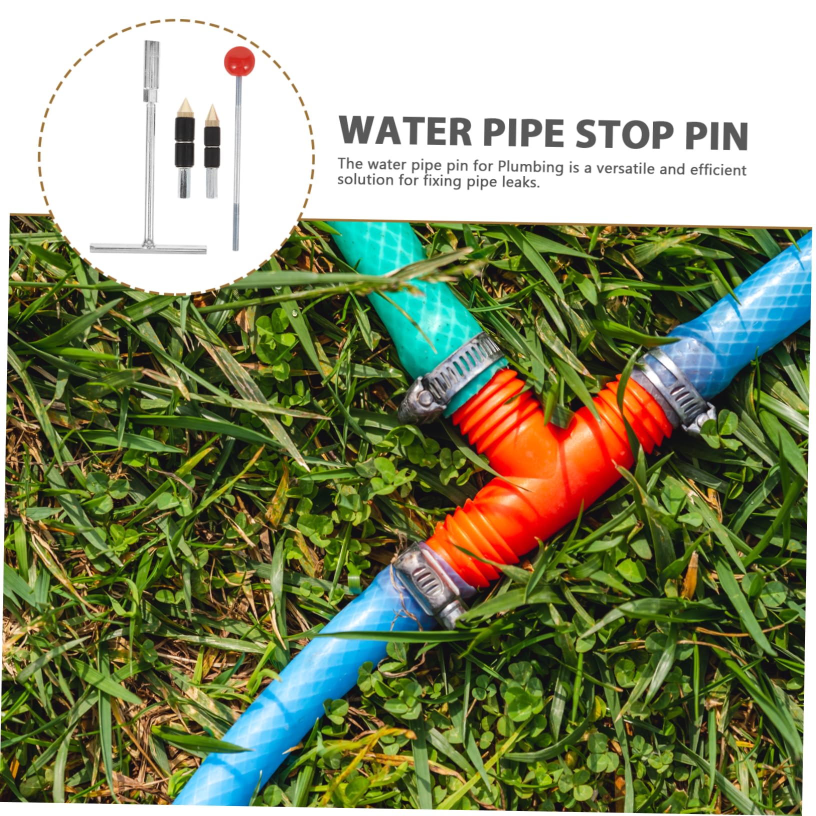 Uonlytech 1 Set Stainless steel pipeline stop water water repair plumbing tools stop tool water stopper tool water rubber pier copper plumbing tools for water