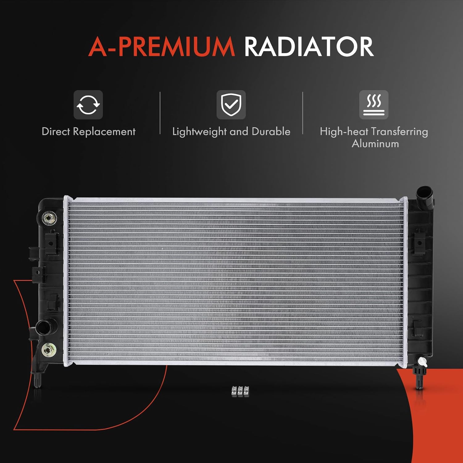 A-Premium Engine Coolant Radiator Assembly with Transmission Oil Cooler Compatible with Chevrolet Impala 2006-2011, Monte Carlo 2006-2007 & Buick LaCrosse, Allure 2005-2008, Automatic Transmission