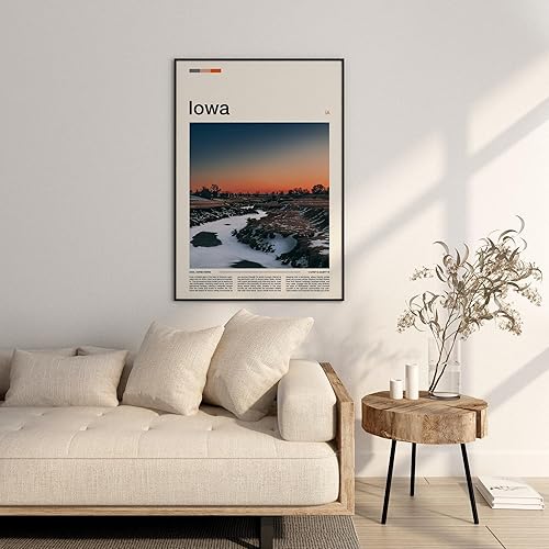 Miniatura 4 de Impresión de Iowa, póster de Iowa, arte de pared de Iowa, impresión artística de Iowa, foto de Iowa #2