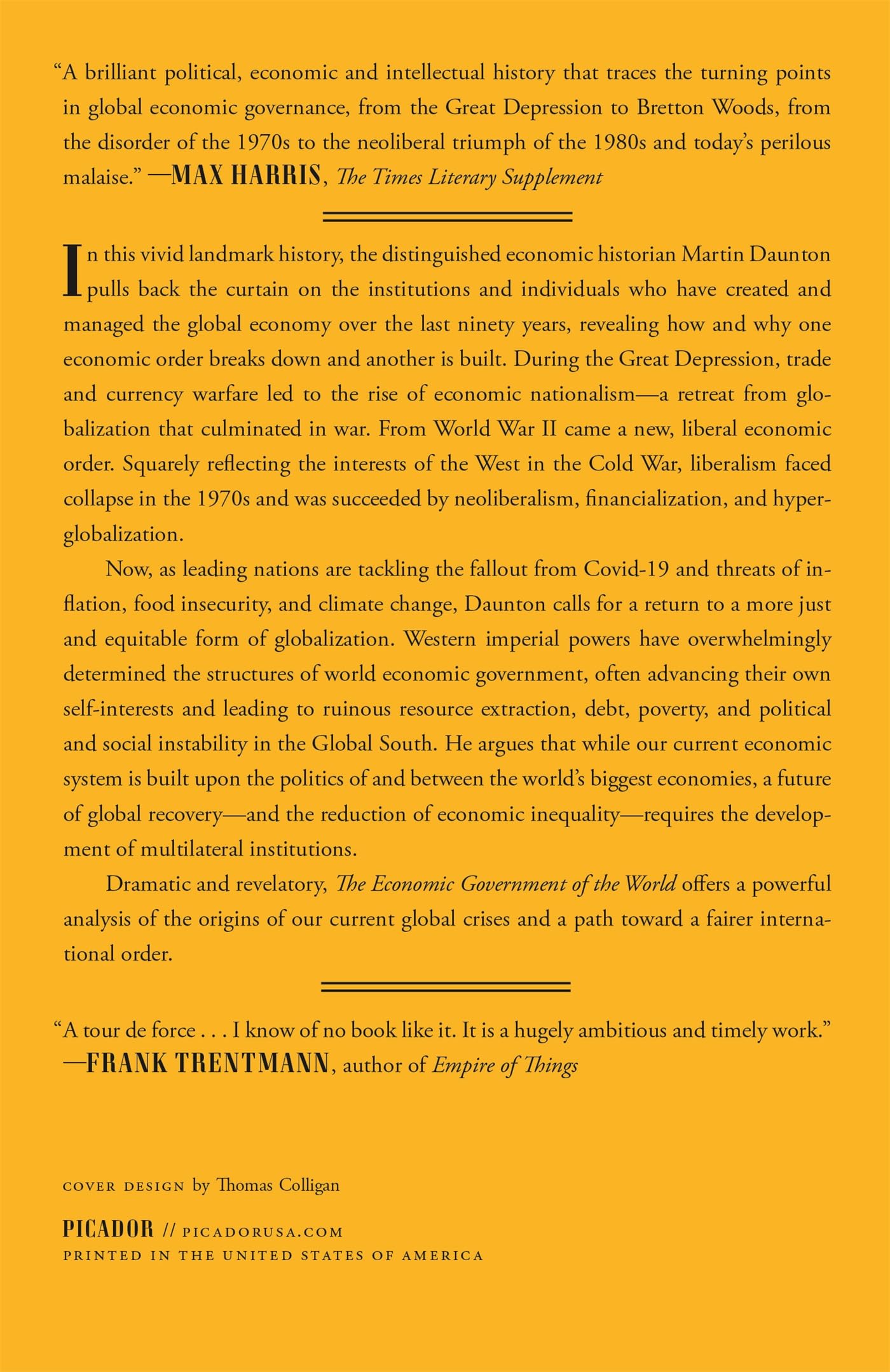 The Economic Government of the World: 1933-2023