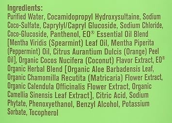 EO Products Natural Everyone Hand Soap Liquid, Mint and Coconut, 32 Ounce