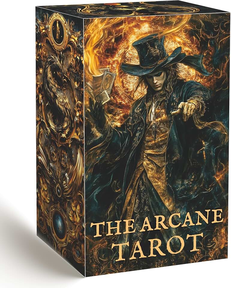 Baraja de tarot gótica oscura única, cartas de tarot para principiantes, cartas de tarot con libro guía, mazo de tarot estilo fantasía oscura, herramienta de adivinación de brujería de