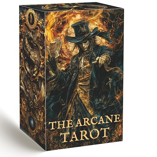 Dark Gothic Tarot Deck Unique, Tarot Cards for Beginners, Tarot