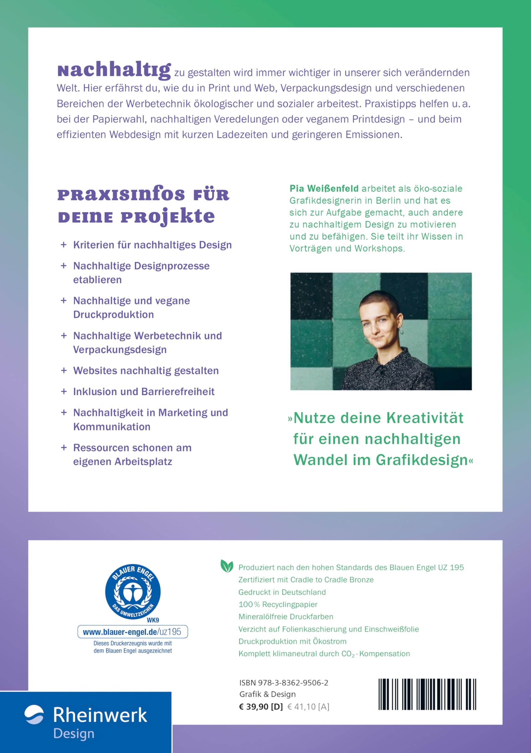 Nachhaltiges Grafikdesign: Das umfassende Handbuch. Ökologisch und sozial gestalten: Ein Überblick über das Sustainable Design in Print und Web