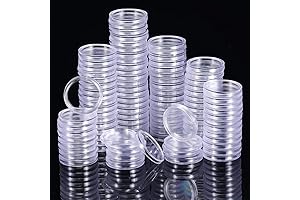 Conserv Safe Coin Solvent: 100 Pcs 25 mm Coin Holder Capsules