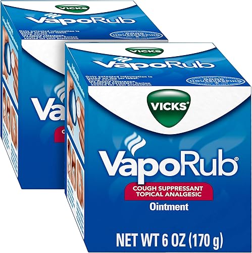 Vicks VapoRub ungüento para frotar el pecho alivio de la tos el resfriado los dolores y los dolores con vapores medicados originales de Vicks