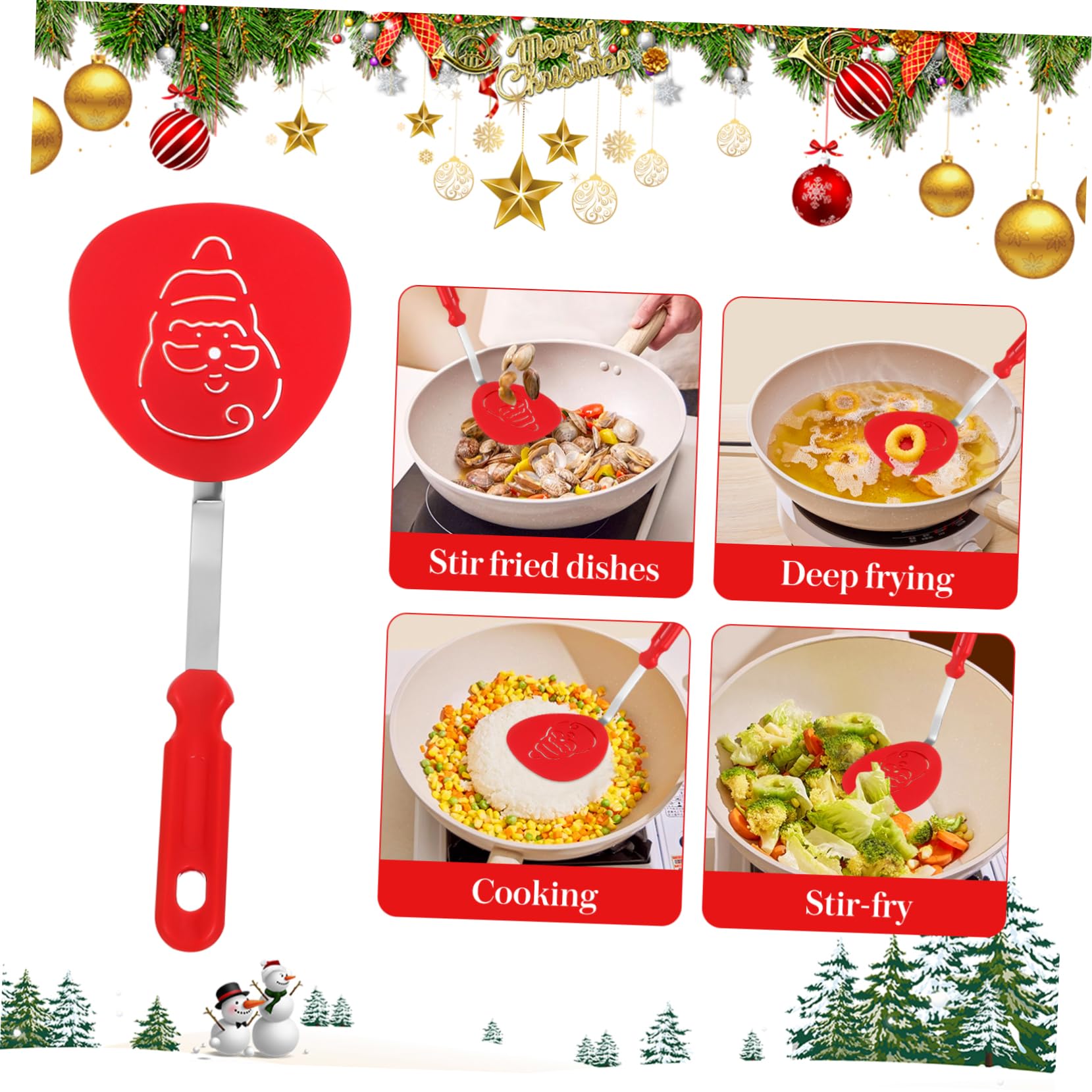 ABOOFAN 15 Piezas Espátula De Cocina Utensilios De Cocina Espátula Para Saltear Accesorios De Barbacoa Para Parrilla Volteador De Woks Accesorios Para Barbacoa De Vacaciones Nylon