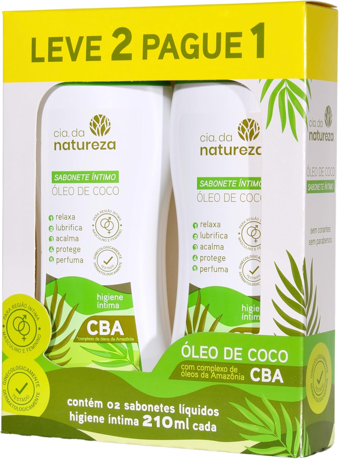 Cia Da Natureza - Sabonete Líquido Íntimo Cia Da Natureza 210Ml Oleo De Coco Cba - L2P1