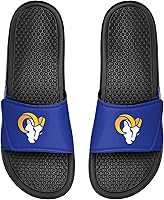 Vista 13 de FOCO mens NFL Team Cropped Big Logo Shower Sport Slide Flip Flop Sandals