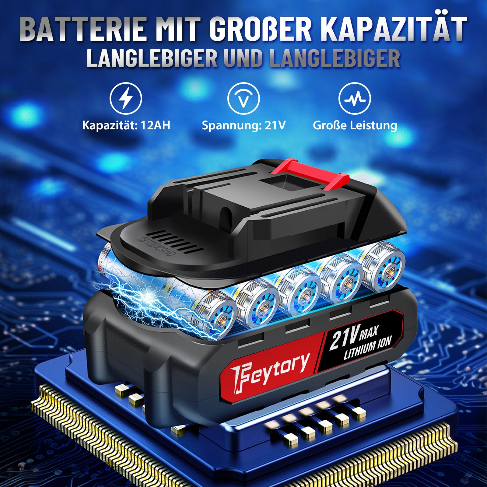 Desbrozadora de césped con batería, 21 V, ángulo de cabeza ajustable, batería recargable de 1500 mAh, mango ajustable de 84 a 120 cm, desbrozadora eléctrica para césped, jardín, poda, color rojo