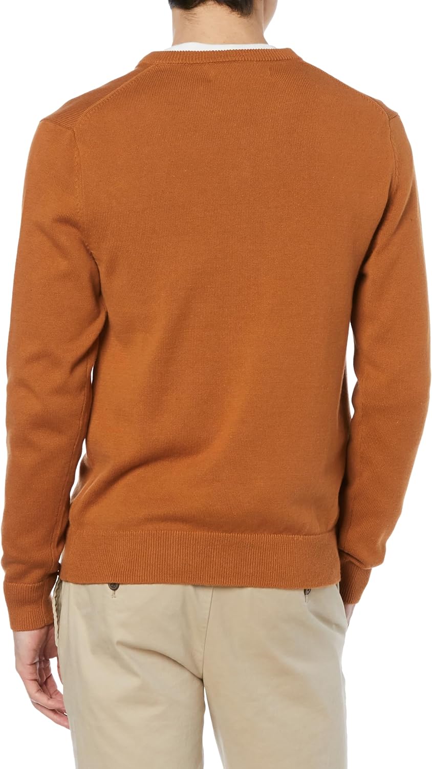 Amazon Essentials Men's V-Neck Sweater (Available in Big & Tall) X-Small Rust