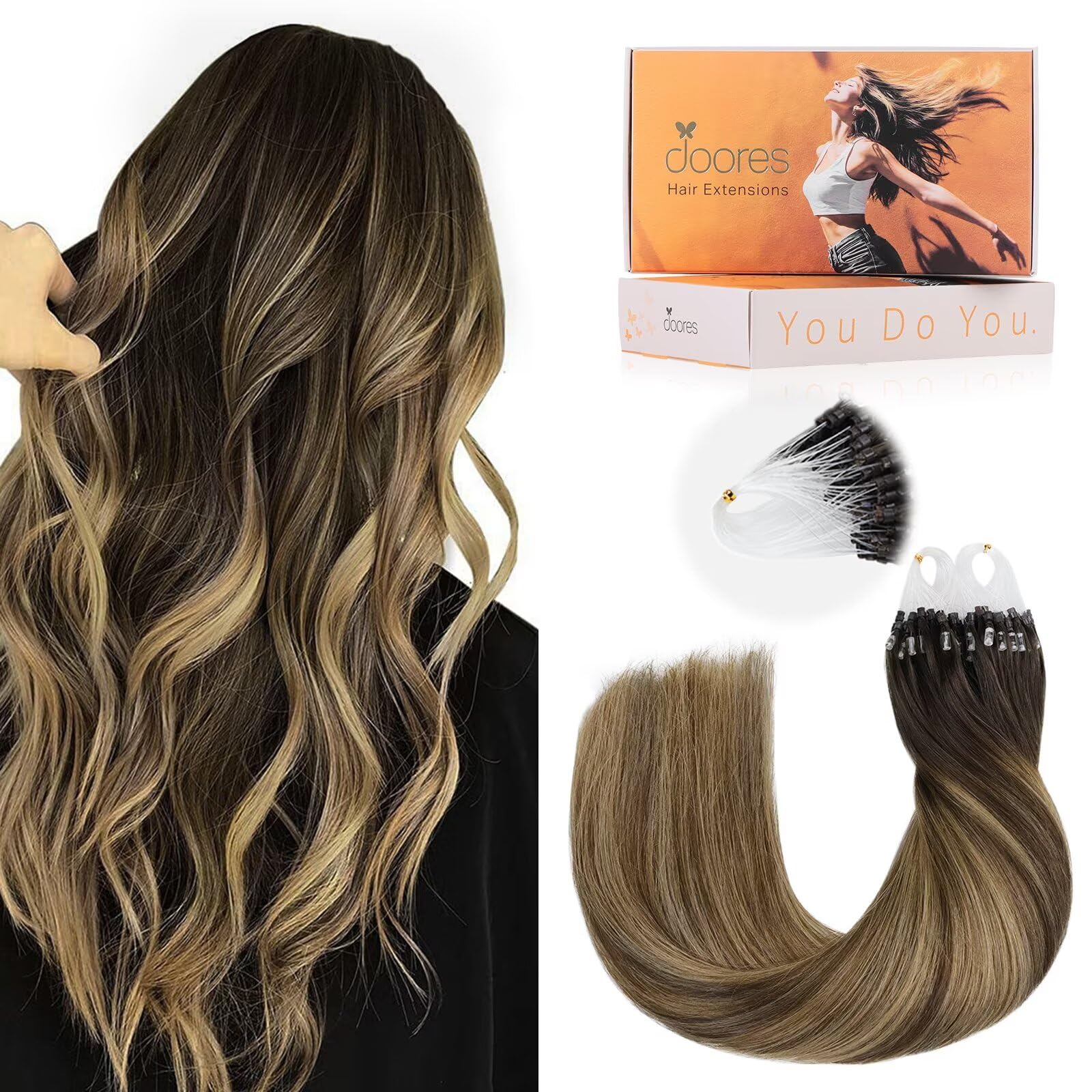 DOORES Micro Link Remy Hair Extensions
