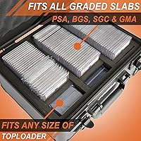 Vista 8 de PREZA Paquete de caja de almacenamiento de tarjetas graduadas y carpeta de tarjetas coleccionables