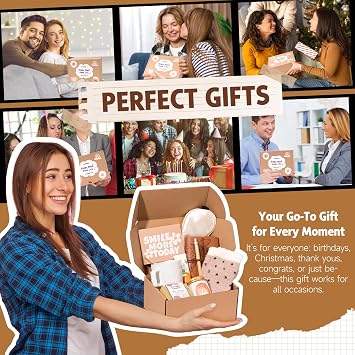 Gift Baskets for Women, 9pcs Unique Happy Birthday Gifts for Women, Thank You Basket Christmas Ideas Box w/Coffee Mug Her Mom Friend Teacher Coworker, Best Employee Appreciation Gifts
