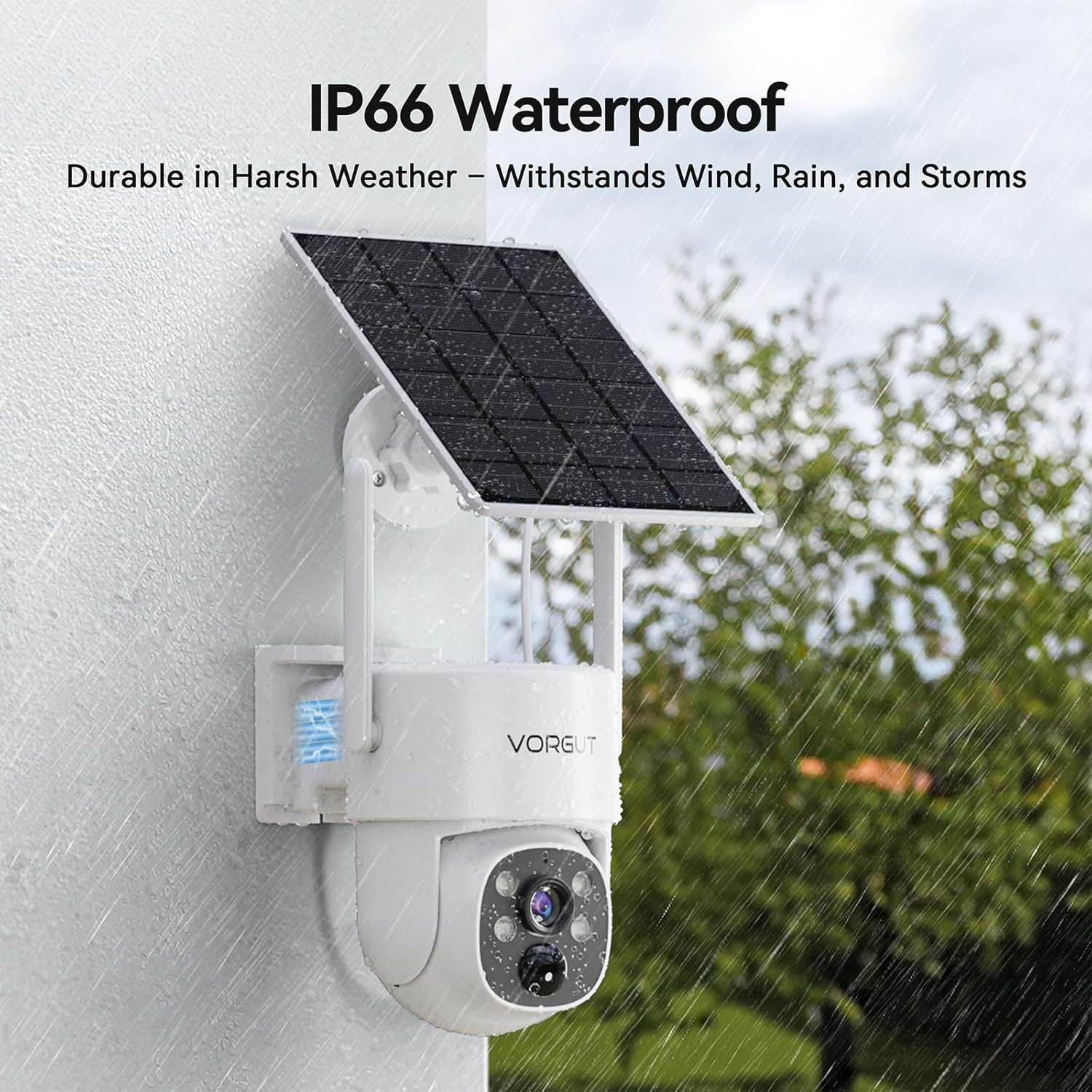 Solar Security Cameras Wireless Outdoor with 10'' Monitor, 4pcs 2K Solar Powered Camera System, 360° PTZ, Color Night Vision,Human Detection,10CH NVR with 500GB HDD,2.4G/5G WiFi,No Monthly Fee - Image 8