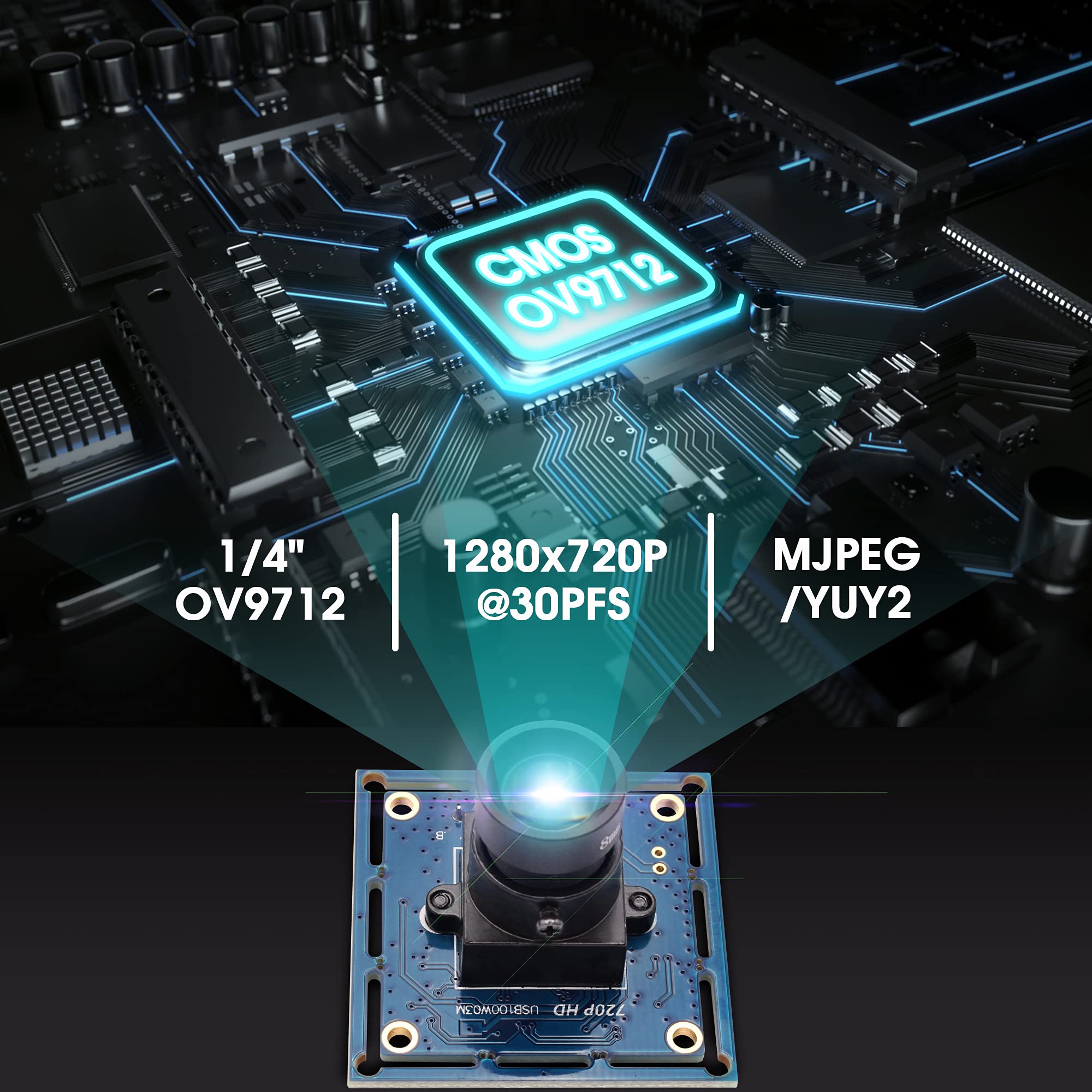 Amazon.co.jp: ELP Webカメラ 100万画素 CMOS NT99141センサー 8mm