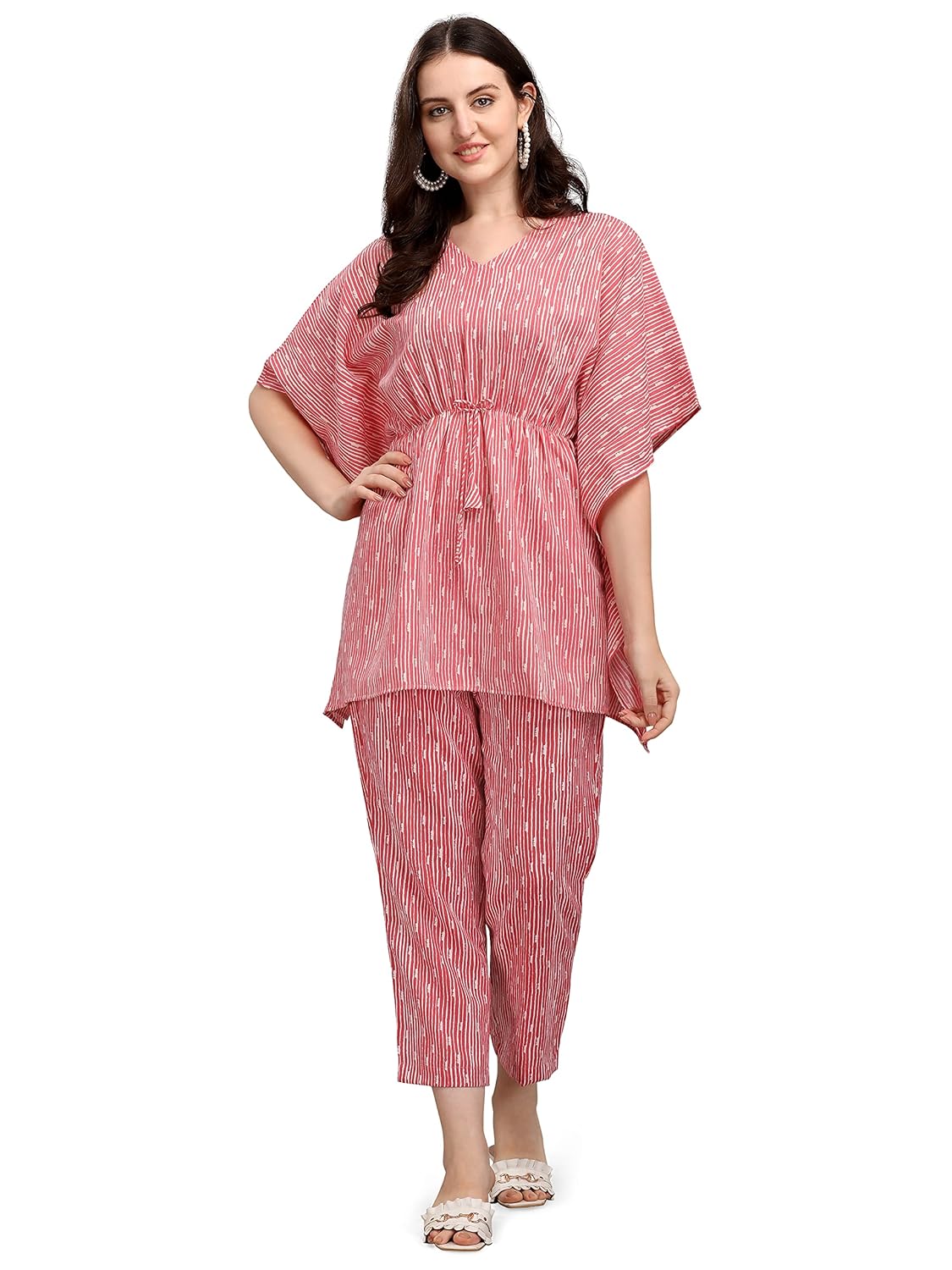 NAINVISH Women’s Dark Blue Floral Rayon Blend Co-ord Set | Elegant Mandarin Collar 3/4 Sleeve Two Piece Outfit | Stylish Straight Kurta & Pants for Casual, Office, Lounge & Festive Occasions NAINVISH Women’s Dark Blue Floral Rayon Blend Co-ord Set | Elegant Mandarin Collar 3/4 Sleeve Two Piece Outfit | Stylish Straight Kurta & Pants for Casual, Office, Lounge & Festive Occasions