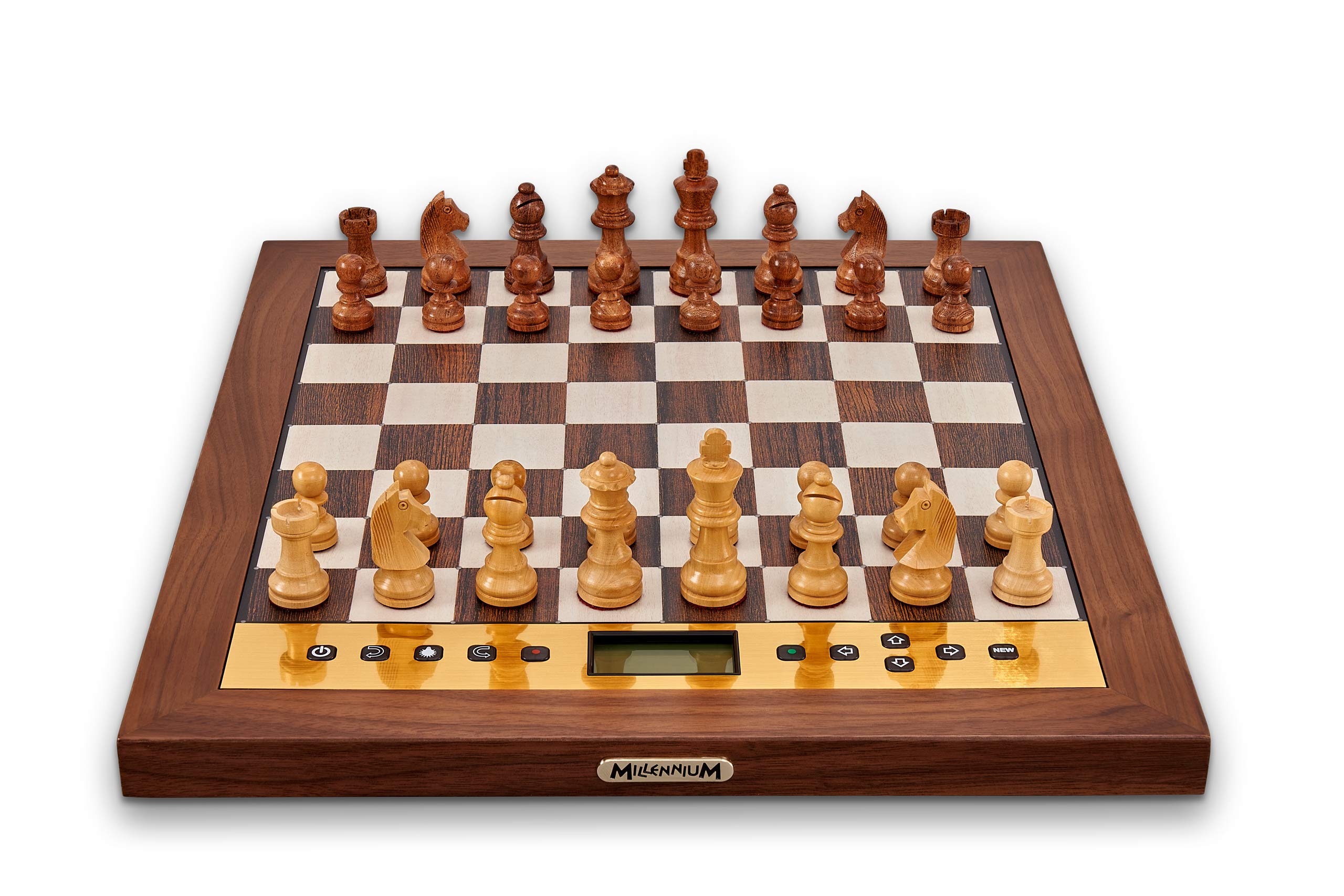 M830 Luxury Electronic Chess Board – The King Performance, Handcrafted Wood, Human-Like AI, Adaptive 300–2400 ELO, Premium Chess Computer for Home