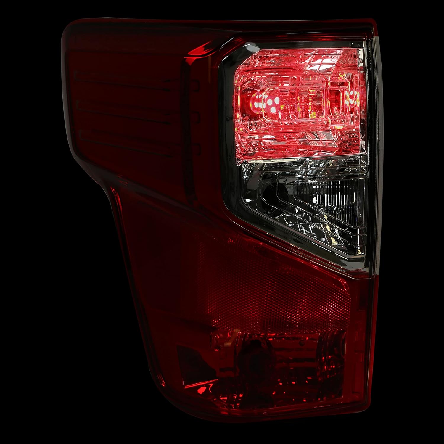 HECASA Rear Left Tail Light Brake Lamp Compatible with 2016-2023 Nissan Titan and Titan XD (Driver Side w/Bulbs) - Replace for 26555-EZ23D