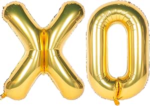 Amazon.com: Gold Letter Balloons 40 Inch Giant Jumbo Helium Foil Mylar ...