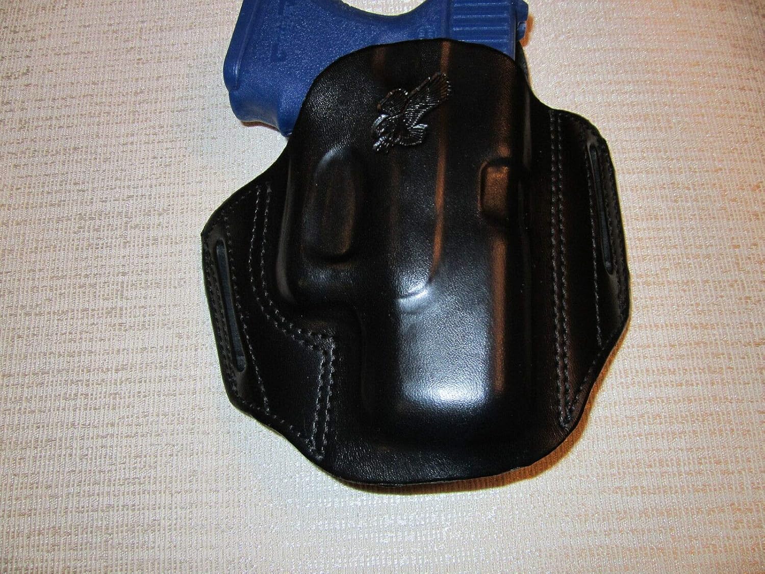FITS Glock 27 Formed Leather Pancake owb Belt Holster