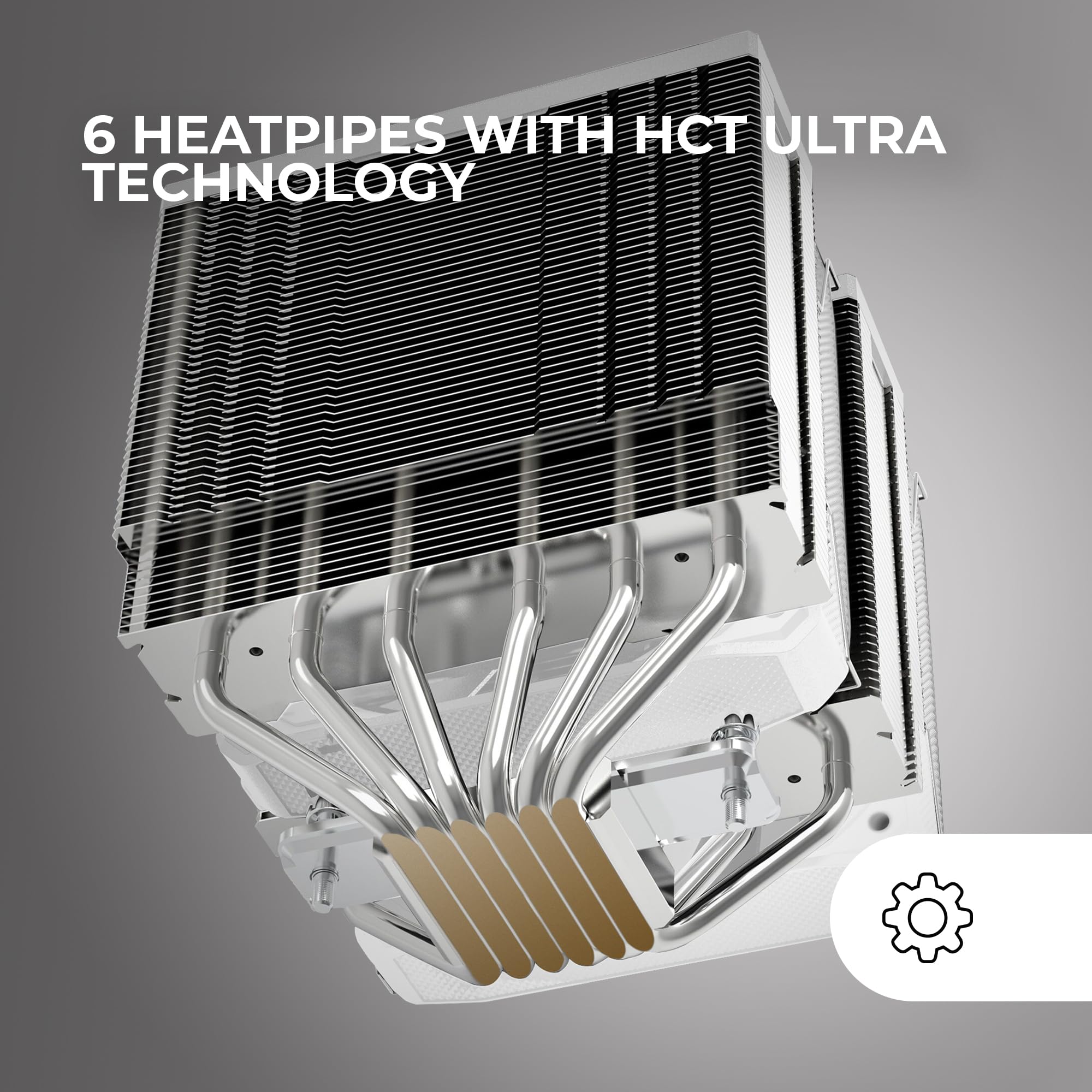 Mars Gaming MCPU-XU9 Dual Tower CPU-Kühler TDP 400W 2x FDB-Lüfter 9 Heatpipes BPH schwarz